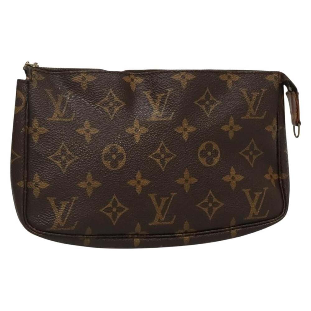 Louis Vuitton Monogram Pochette Accessoires Pouch Brown